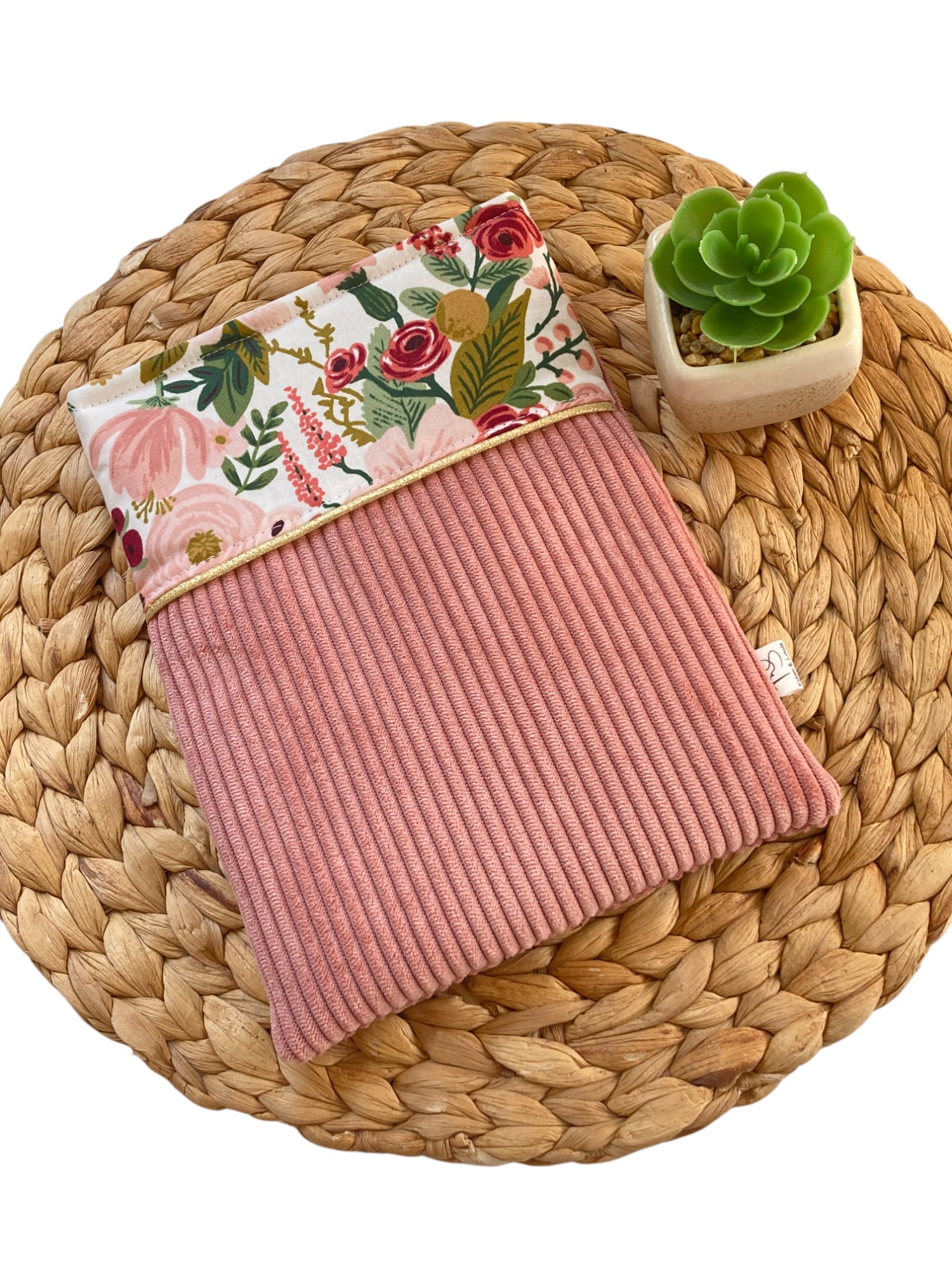 Les pochettes à livres (M) - velours & coton